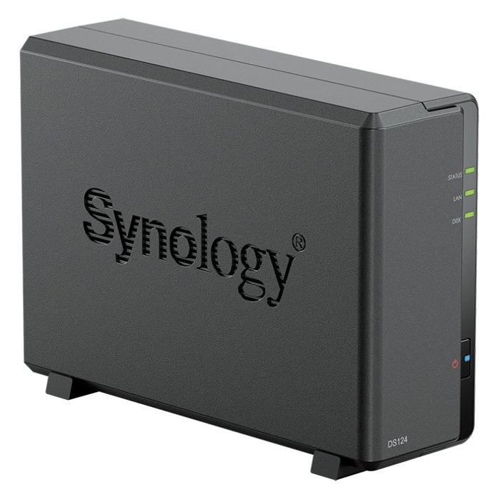 Synology DiskStation DS124 NAS de 1 bahía, 1 GB DDR4, Negro